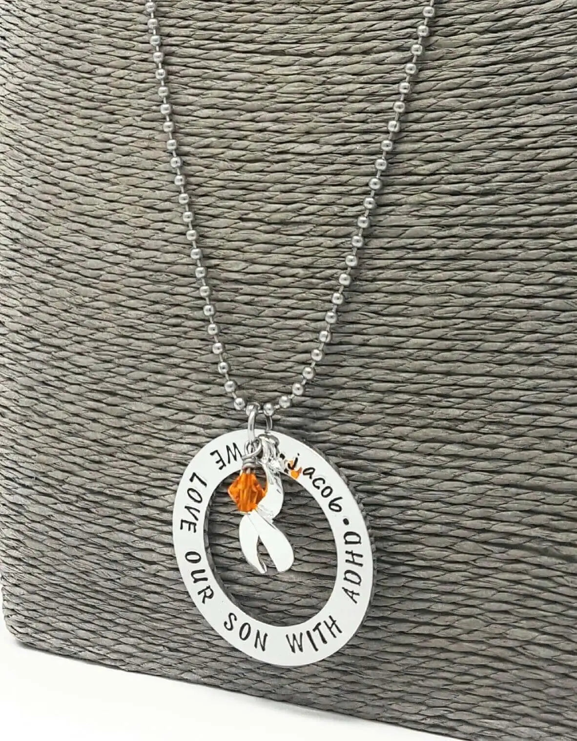 A.D.H.D Awareness  I Love A Child With Adhd necklace  Adhd Jewelry  Purple Cause Jewelry, Necklaces, HandmadeLoveStories, HandmadeLoveStories , [Handmade_Love_Stories], [Hand_Stamped_Jewelry], [Etsy_Stamped_Jewelry], [Etsy_Jewelry]