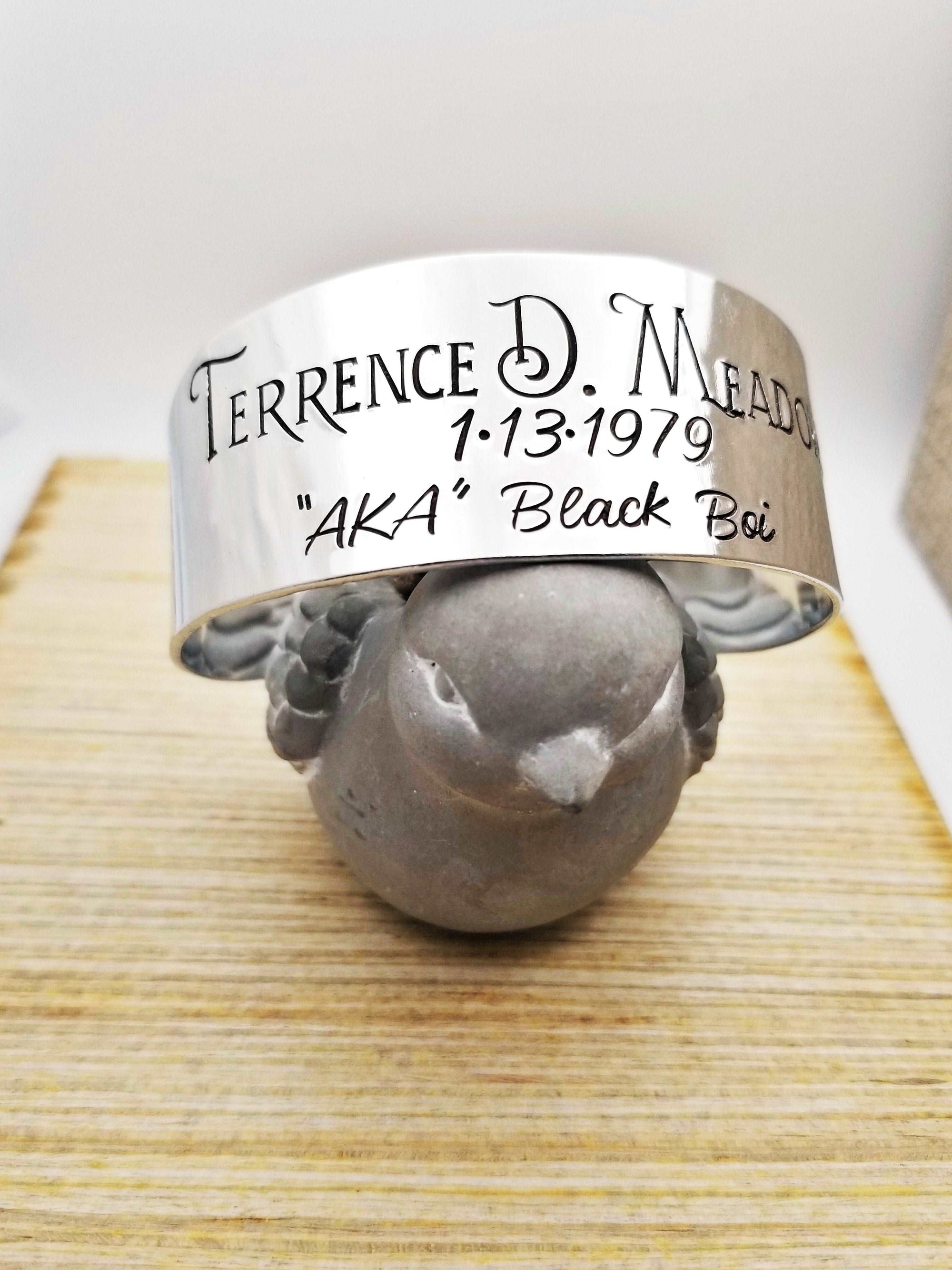 Memorial Bracelet, Custom Cuff Bracelet, Personalize Jewelry, Silver Cuff Bracelet, Bereavement Bracelet Cuff,  Bracelet Cuff, Custom Gift