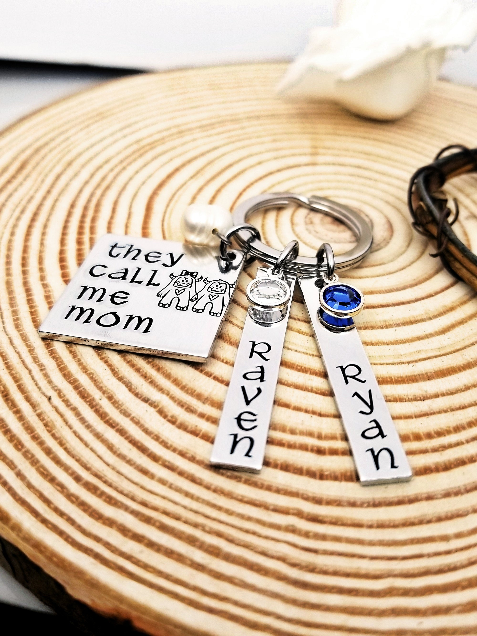 They Call Me Mom, Mom Keychains, Mom Gift, Gift from the kids, Mothers day, Mothers Gift, Mama Gift, Mother Gift, Gift from kids, Custom mom