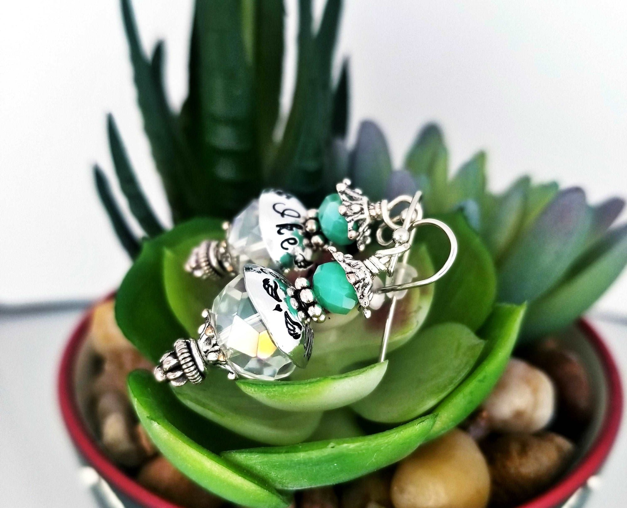 Memorial Earrings, Custom Earrings, Memorial Jewelry, Personalized for Women, Loss of a Loved One, Parental Loss, Rainbow Bridge Earrings