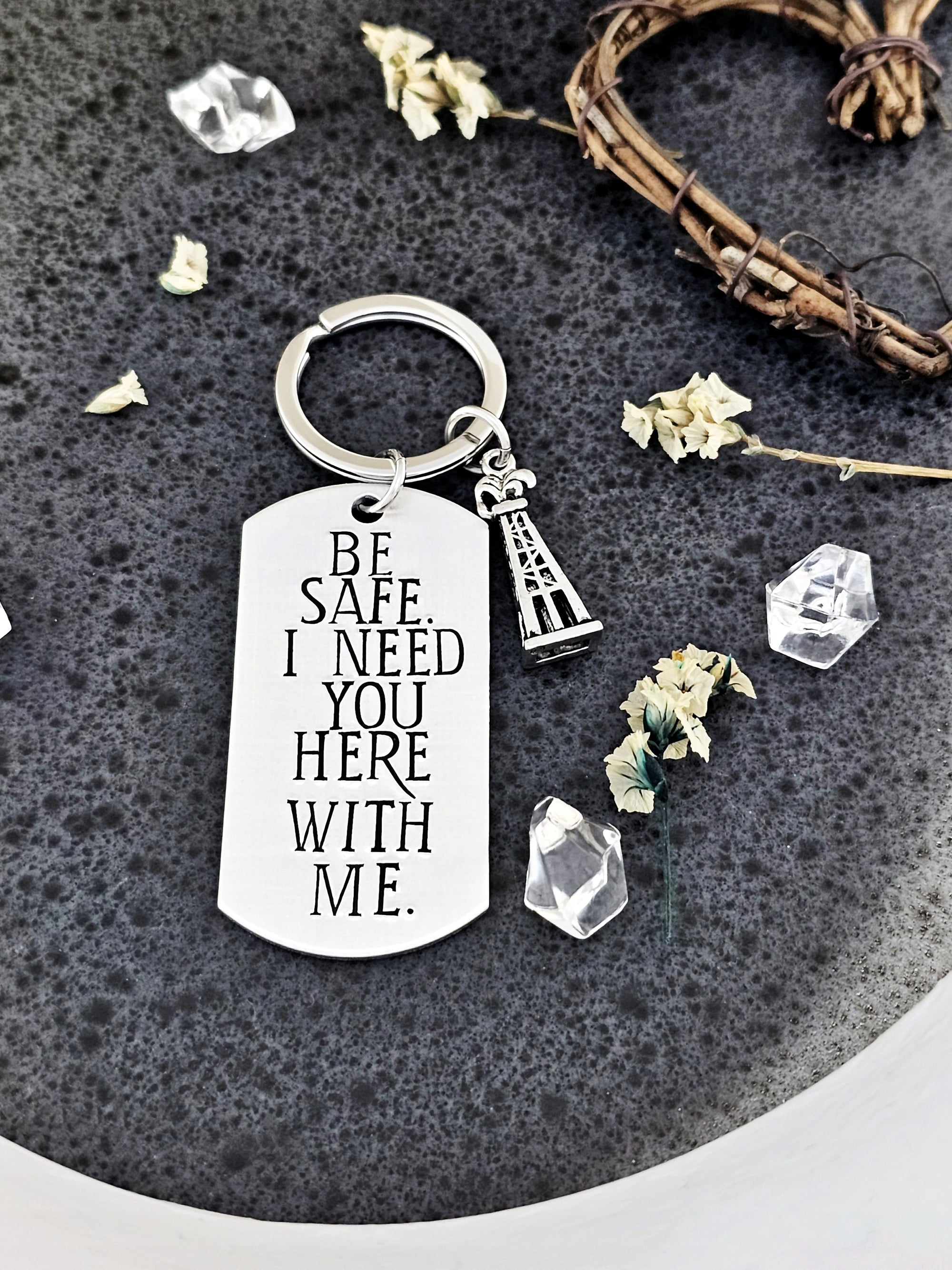 Oil Derrick Keychain, Oilfield Wife, Oilfield Girlfriend