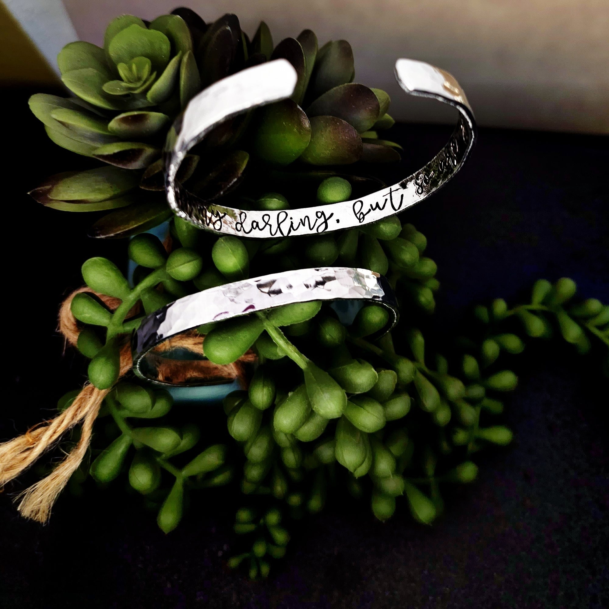 Hammered Silver Bracelet, Custom Cuff Bracelet, Silver Cuff Bracelet, Bracelet Cuff, Inspirational Bracelet Cuff, Bracelet Gift, Custom Gift