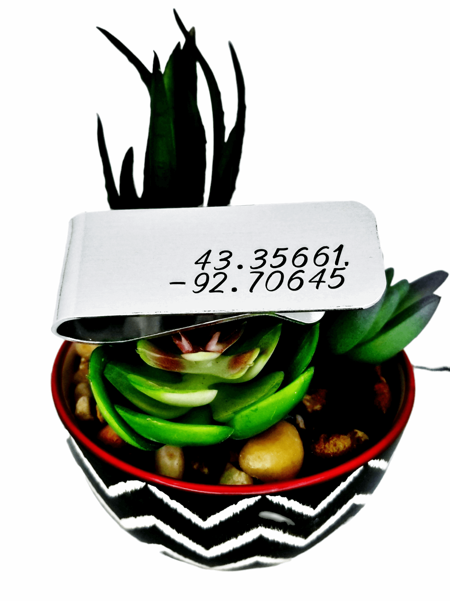 Latitude Longitude Money Clip, Coordinates Money Clip, GPS Coordinates, Lat Long Gift, Special Occasion Gift for him, Custom Money Clip