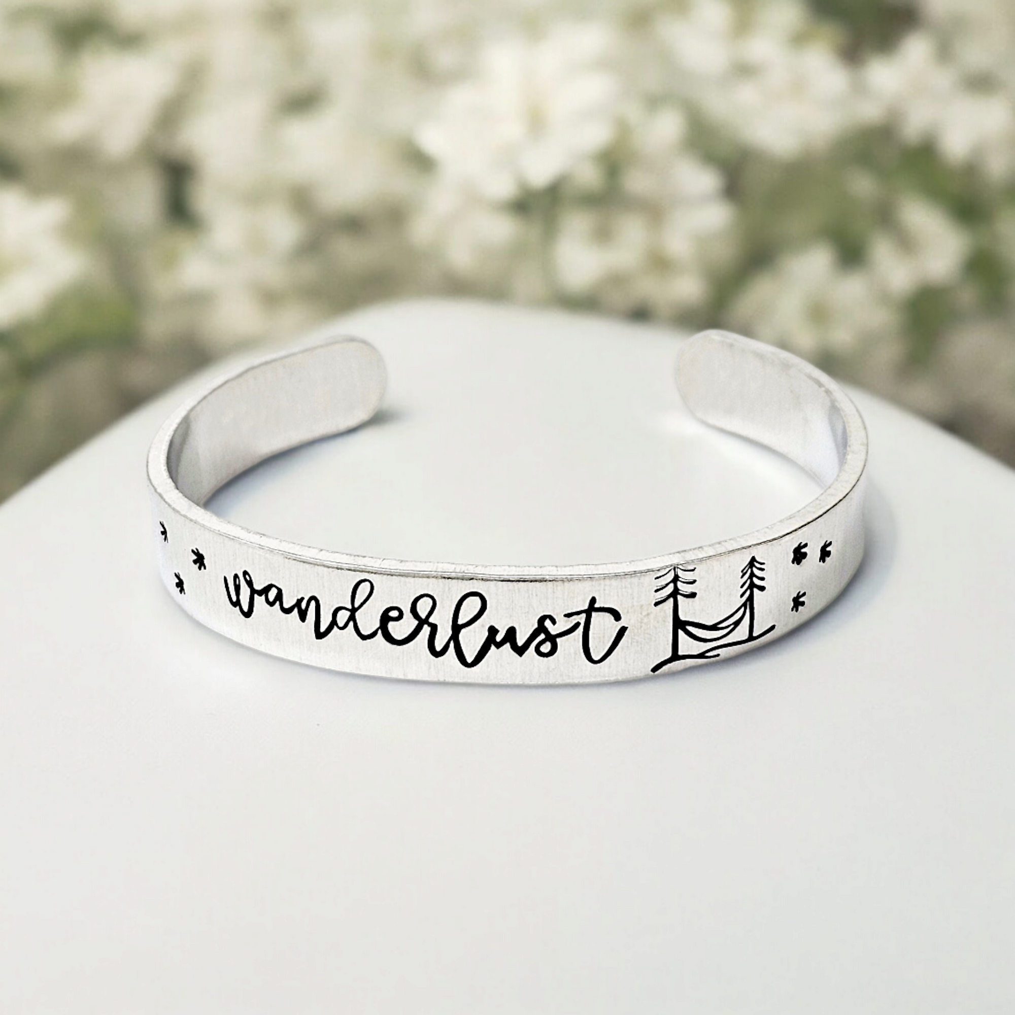 Not a Hugger Bracelet Cuff, Funny Gift, Neurodivergent Bracelet, Cactus Hand Stamped Bracelet, Hypoallergenic Jewelry, Prickly Bracelet