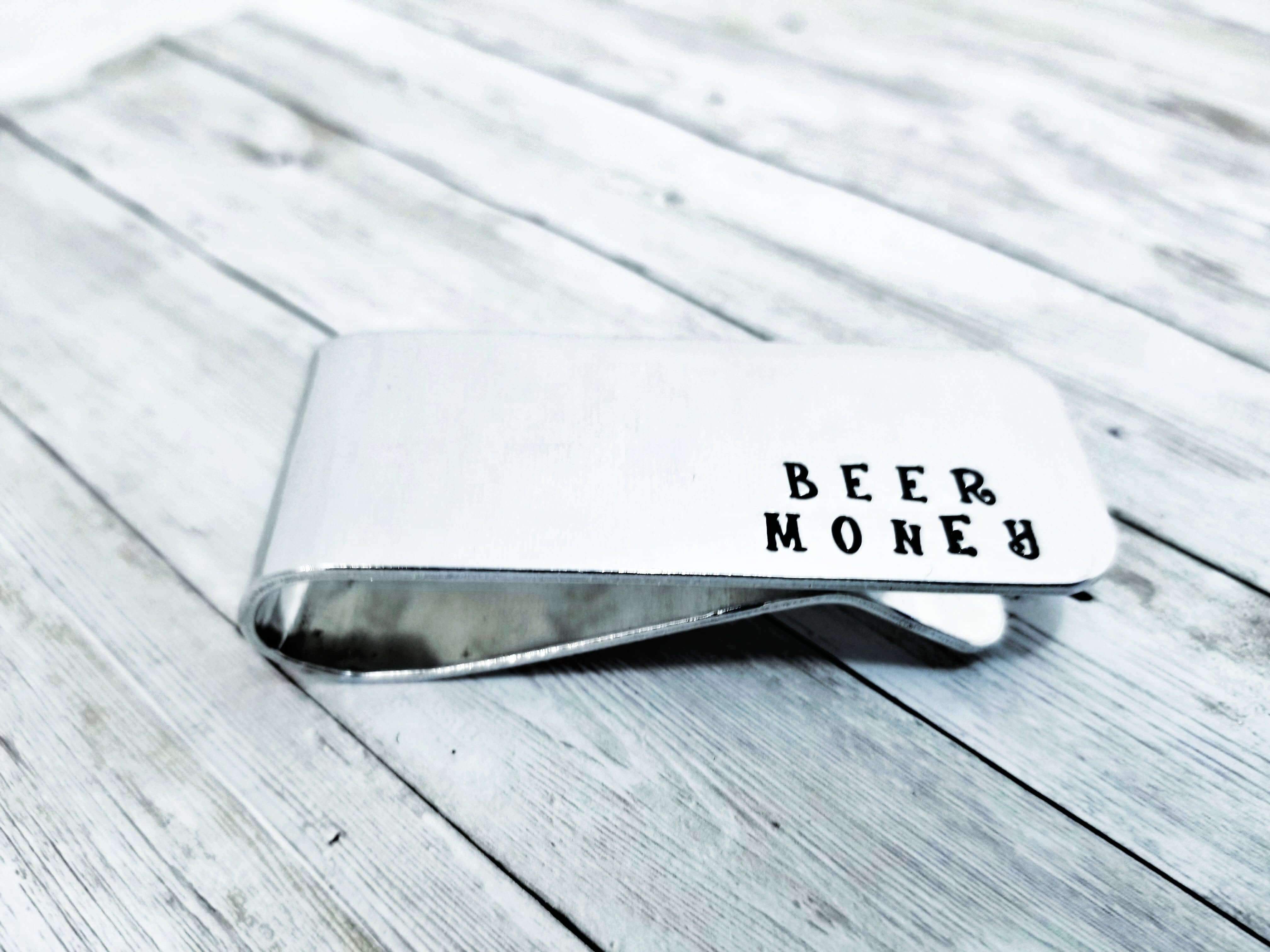 New Dad Gift, Diaper Money Gift, Beer Money Clip, Custom Money Clip, Funny Dad Gift #1 Dad, Present for Dad, Fathers Day Gift, Gift for Dad