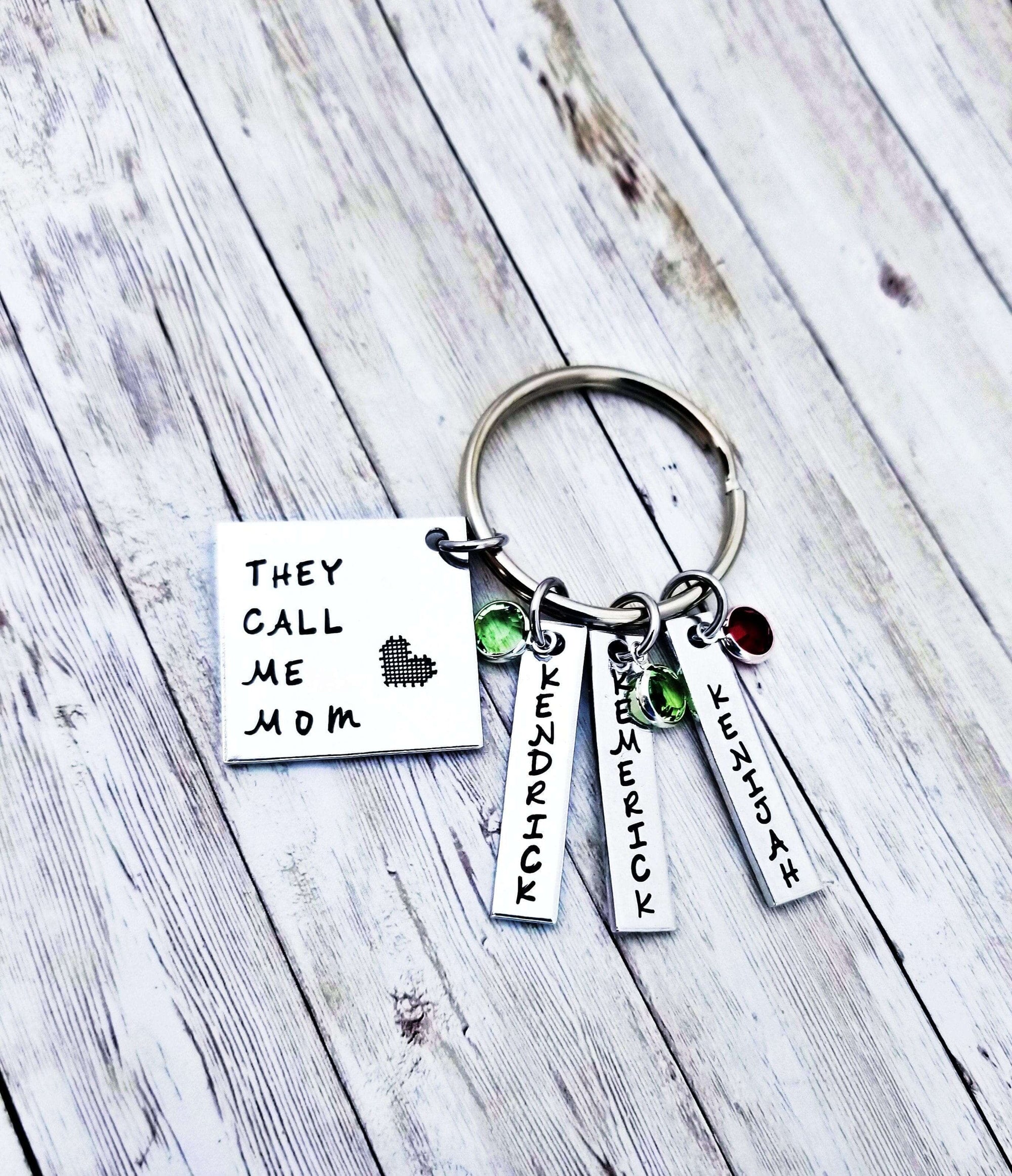 They Call Me Mom, Mom Keychains, Mom Gift, Gift from the kids, Mothers day, Mothers Gift, Mama Gift, Mother Gift, Gift from kids, Custom mom
