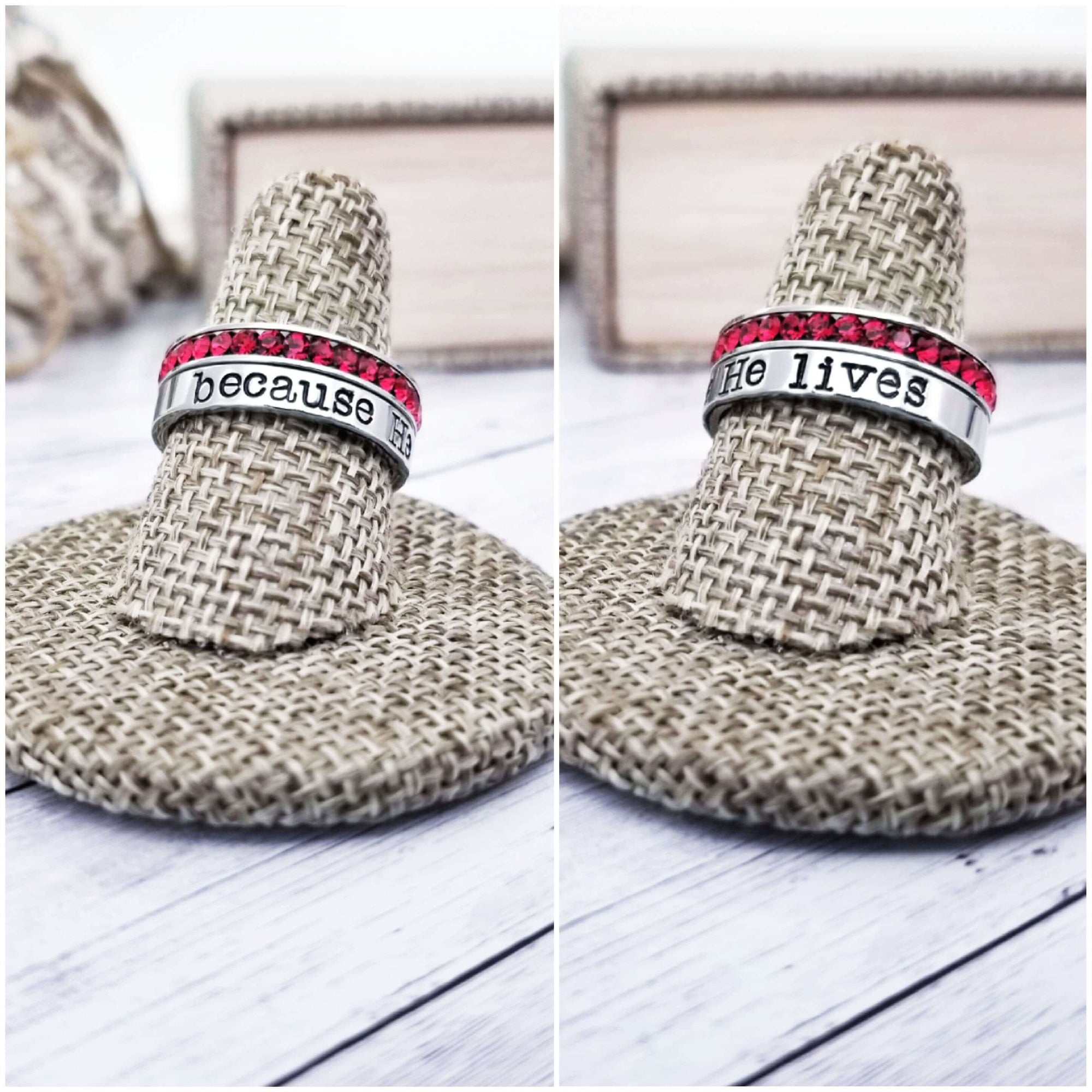 Scripture Ring, Christian Jewelry, Psalm Ring, Scripture Jewelry, Inspirational Ring, Personalize Jewelry, Hand Stamped Ring, Stackable Ring