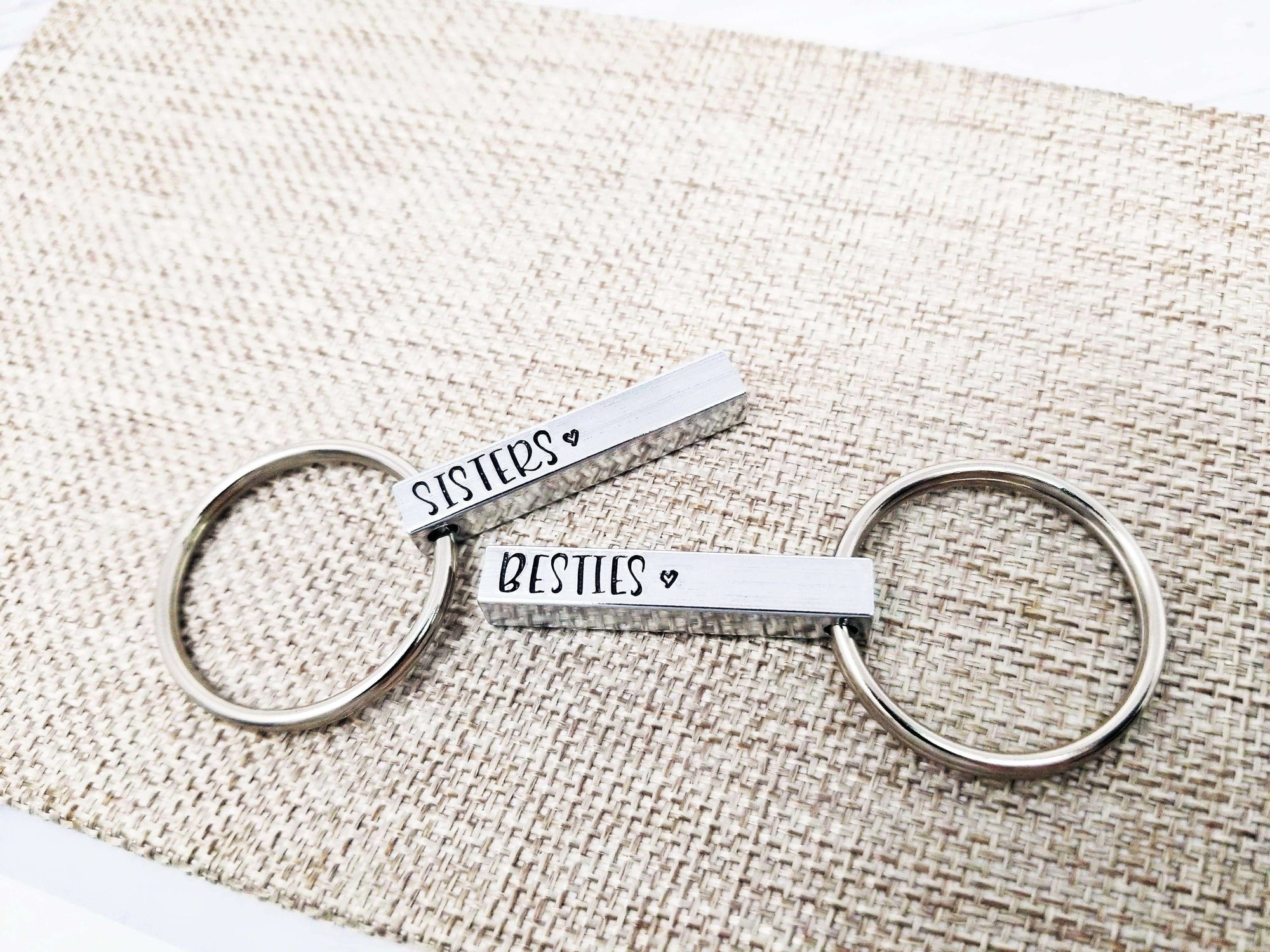 Teacher Besties, Teacher BFF, Friend keychain, Bestie Gift, Teacher keychain, Matching gifts, #Friend, Gift for Friend, Friendship Gift
