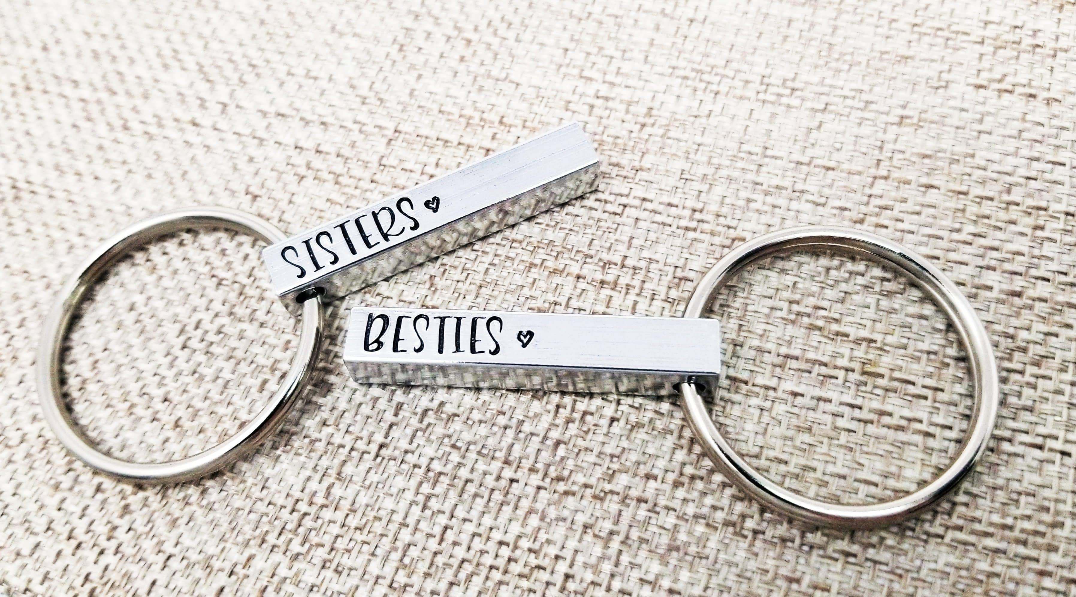 Sisters keychain, Bestie Gift, Matching gifts, #Friend, Gift for Friend, Friendship Gift, Friend Gift, Keychain Gift