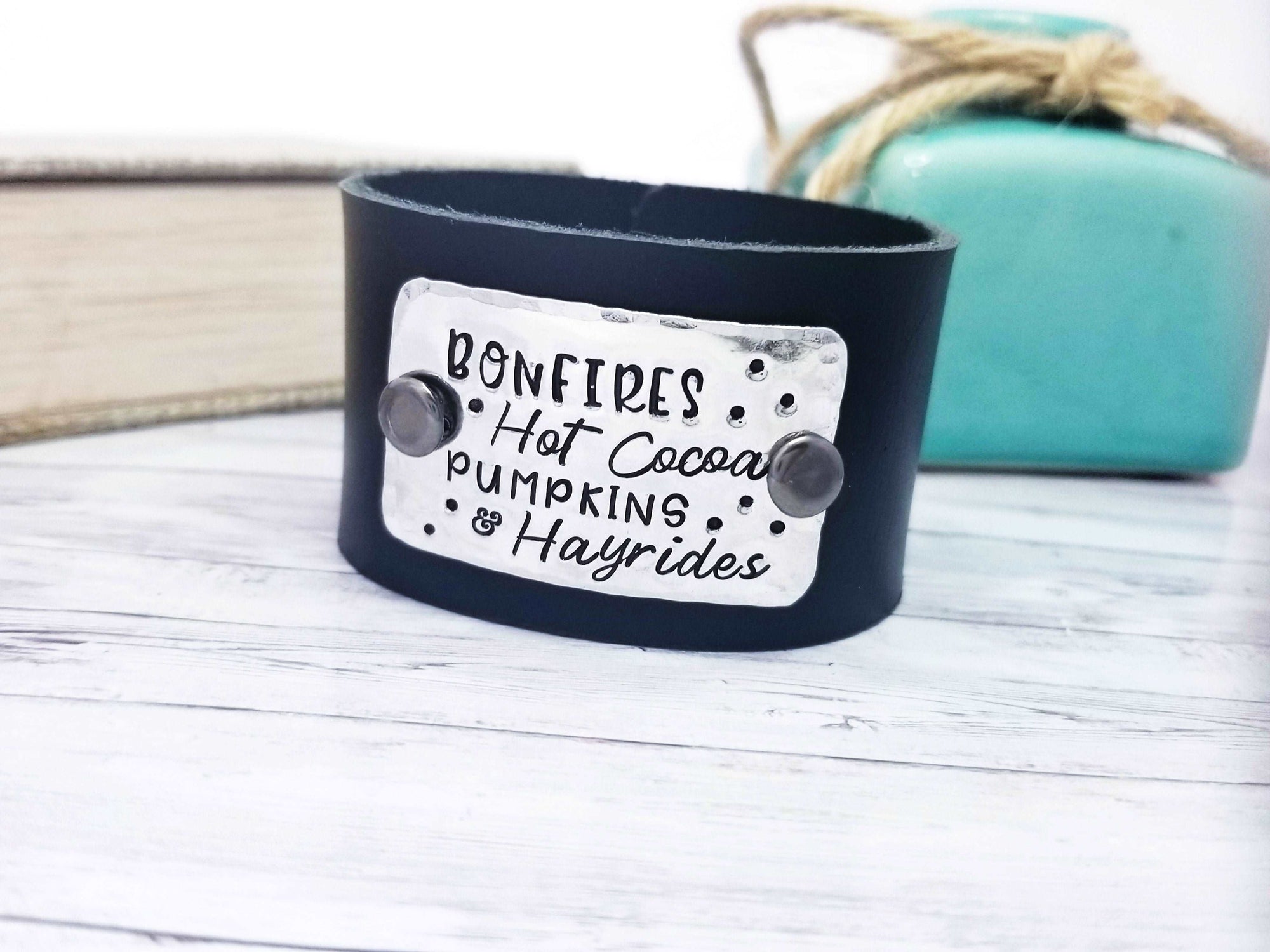 Custom Leather Cuff, Gift for him, Custom Leather Cuff, Inspirational Bracelet Cuff, Valentine's Leather Cuff