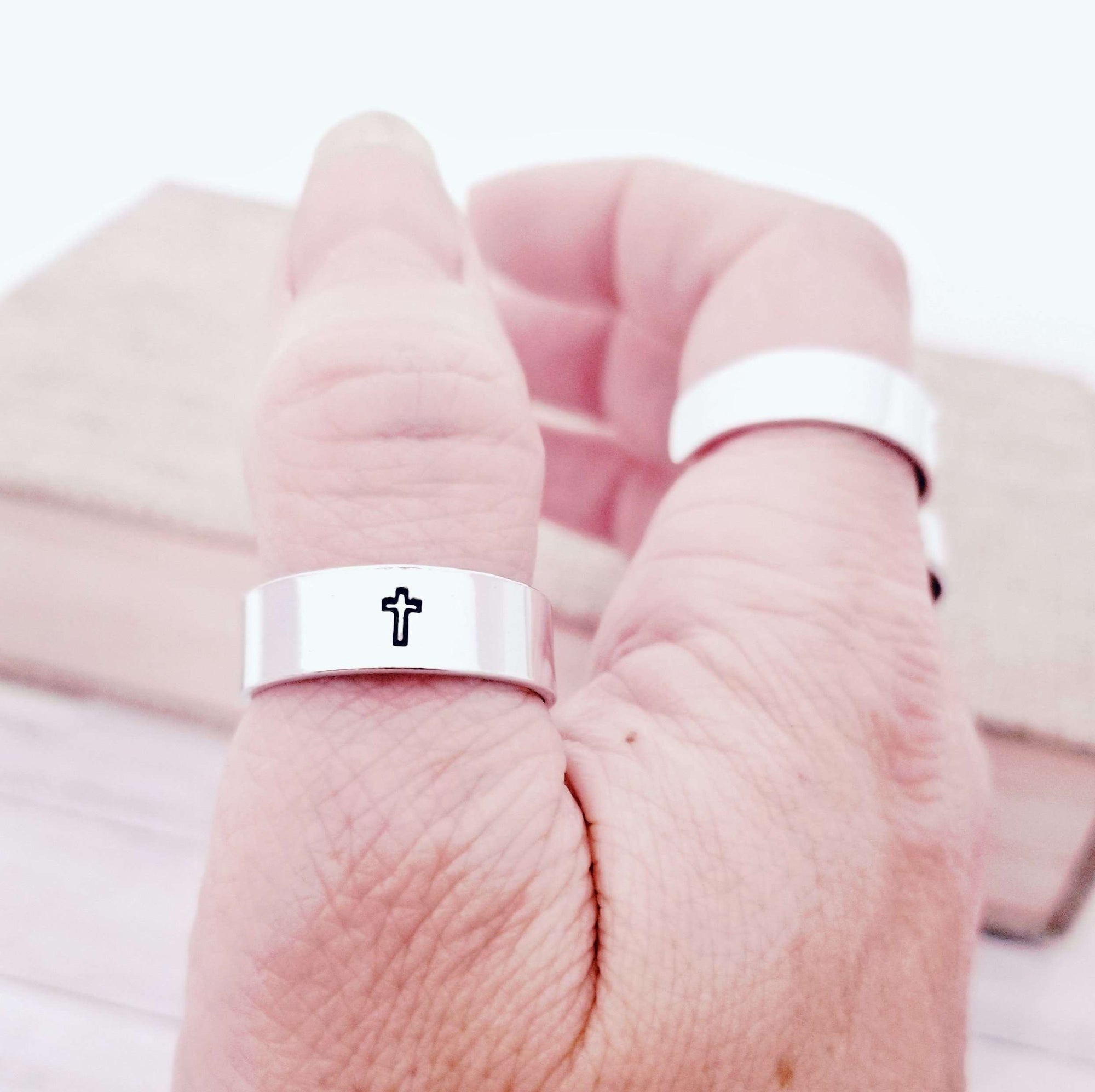 Intention Ring, Symbol Ring, Personalize Jewelry, Hand Stamped Ring, Silver Personalize Ring, Custom rings, Cute Ring, Cuff Ring, Celtic Ring, Sobriety Ring