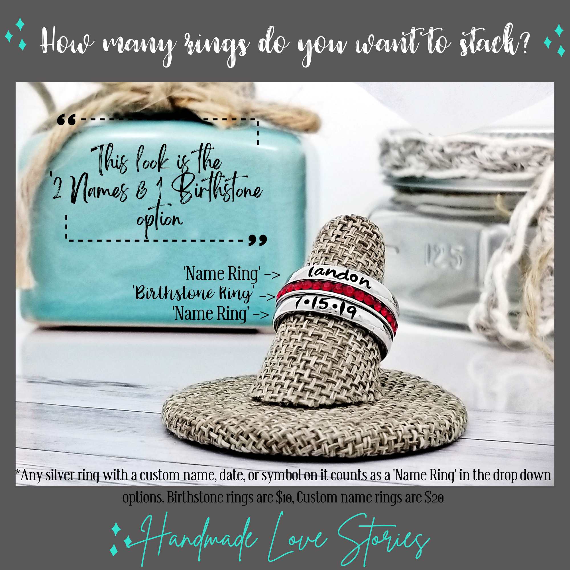 Baseball Mom Jewelry, All Star Mom, Boy Mom Gift, Baseball Player Ring, Sports Jewelry, Sports Mom Gift, Stacking Name Rings, Team Mom Gift