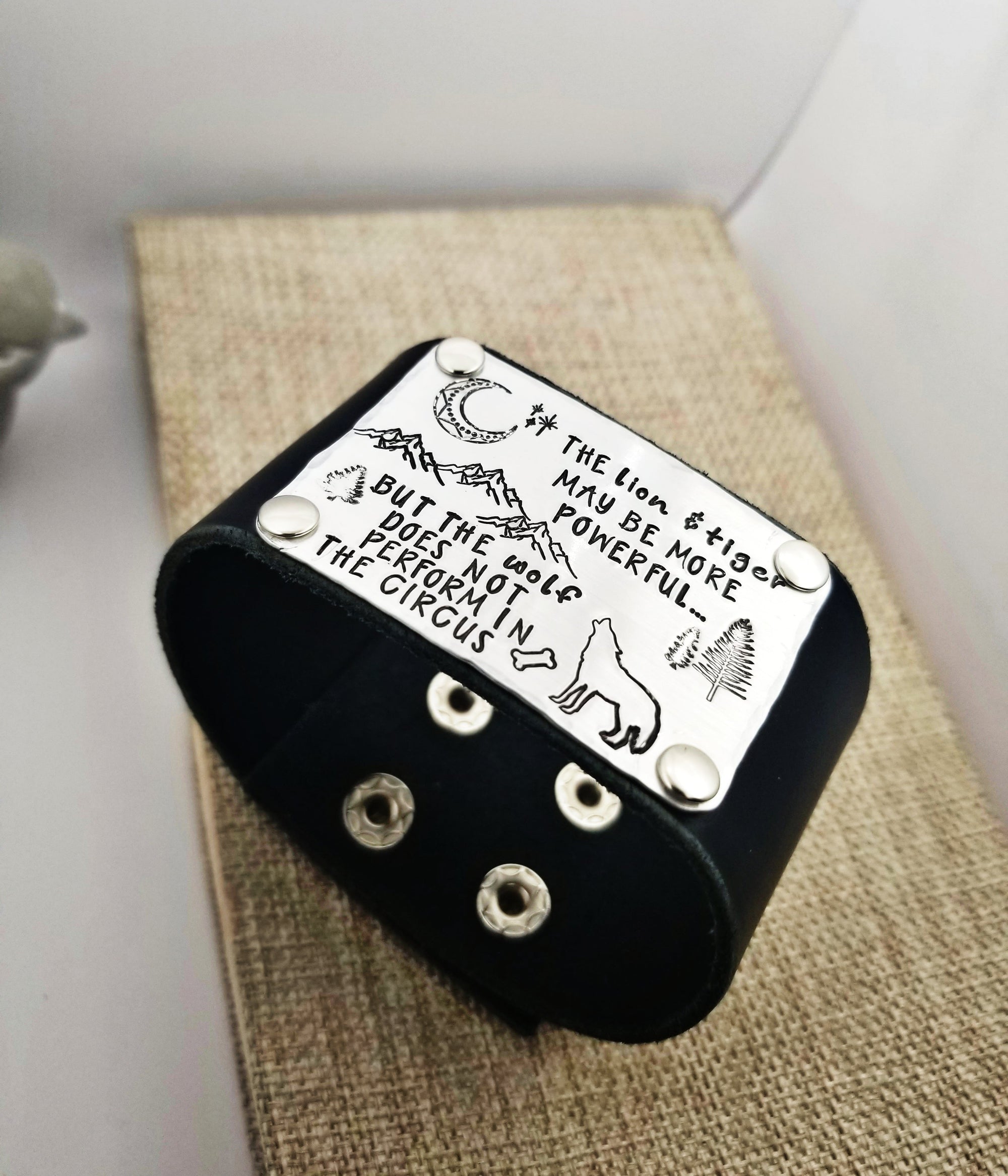 Valentine's Gift, Funny Gift for him, Custom Leather Cuff, Funny Bracelet Cuff, Valentine's Leather Cuff