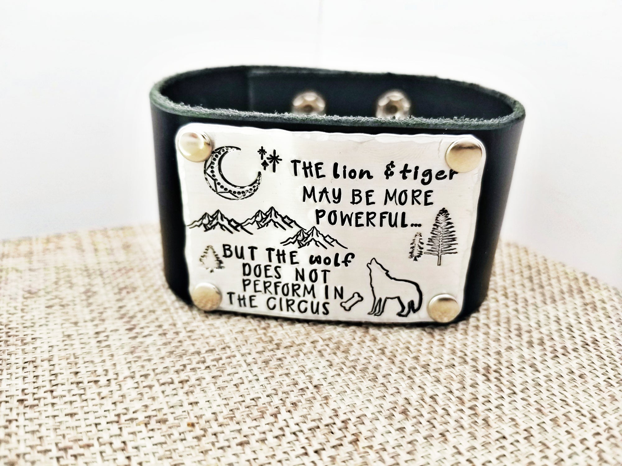 Valentine's Gift, Funny Gift for him, Custom Leather Cuff, Funny Bracelet Cuff, Valentine's Leather Cuff