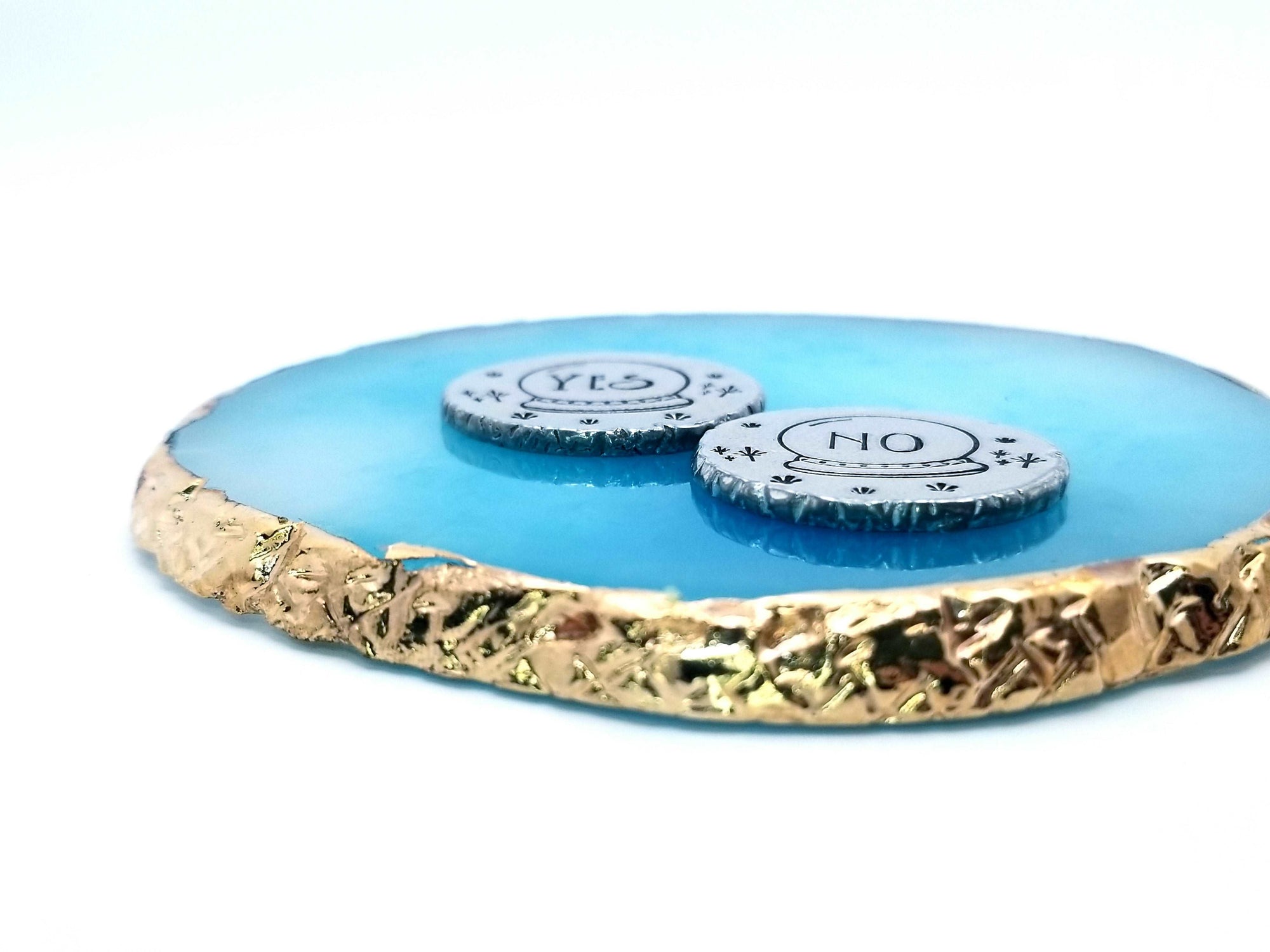 Custom Decision Coin, Flip Coin, Lucky Coin, Divination Coin, Yes No Coin, Magic 8, Pewter Decision Coin, Coin Toss Token