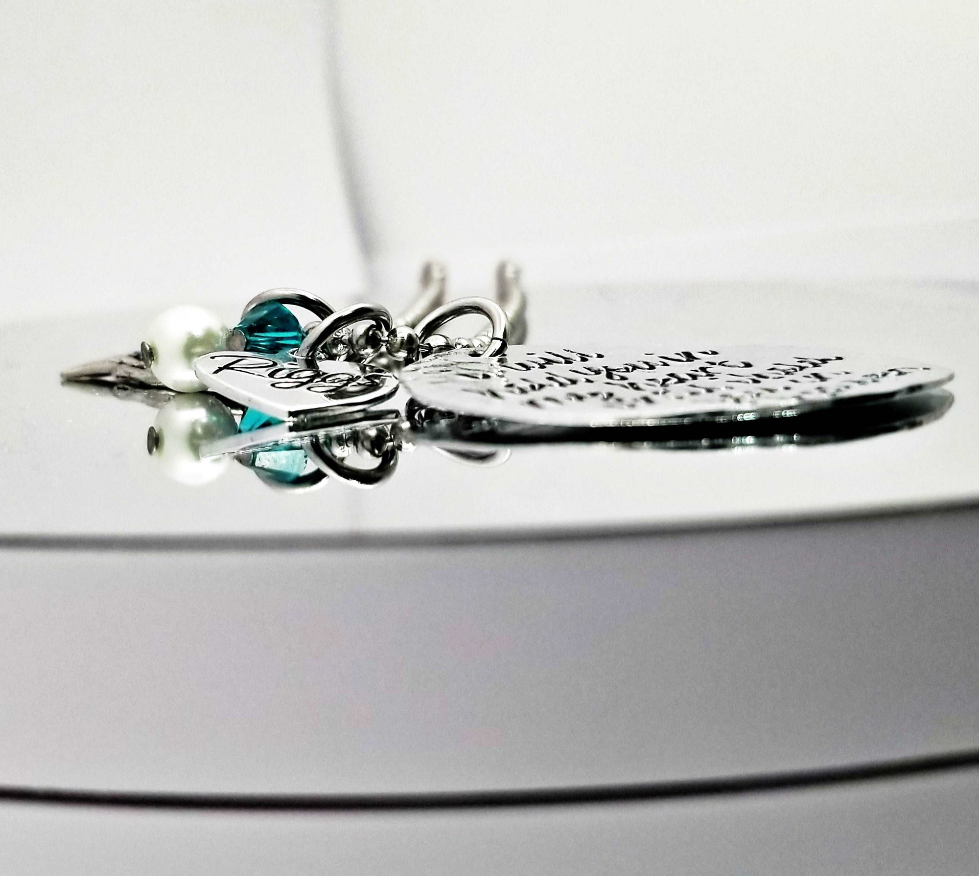 Forever in My Heart, Heart Memorial Necklace, Memory Necklace Mourning Gift, Remembrance Jewelry