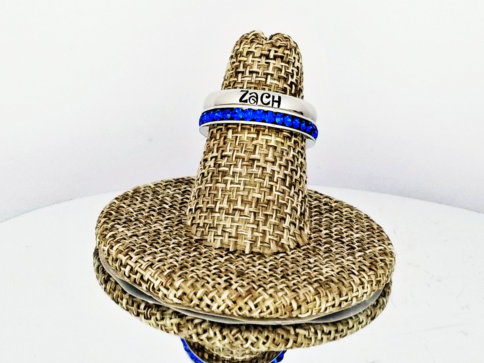 Stackable Name Rings, Custom Hand Stamped Rings, Personalized Gift, Eternity rings, Stainless Steel