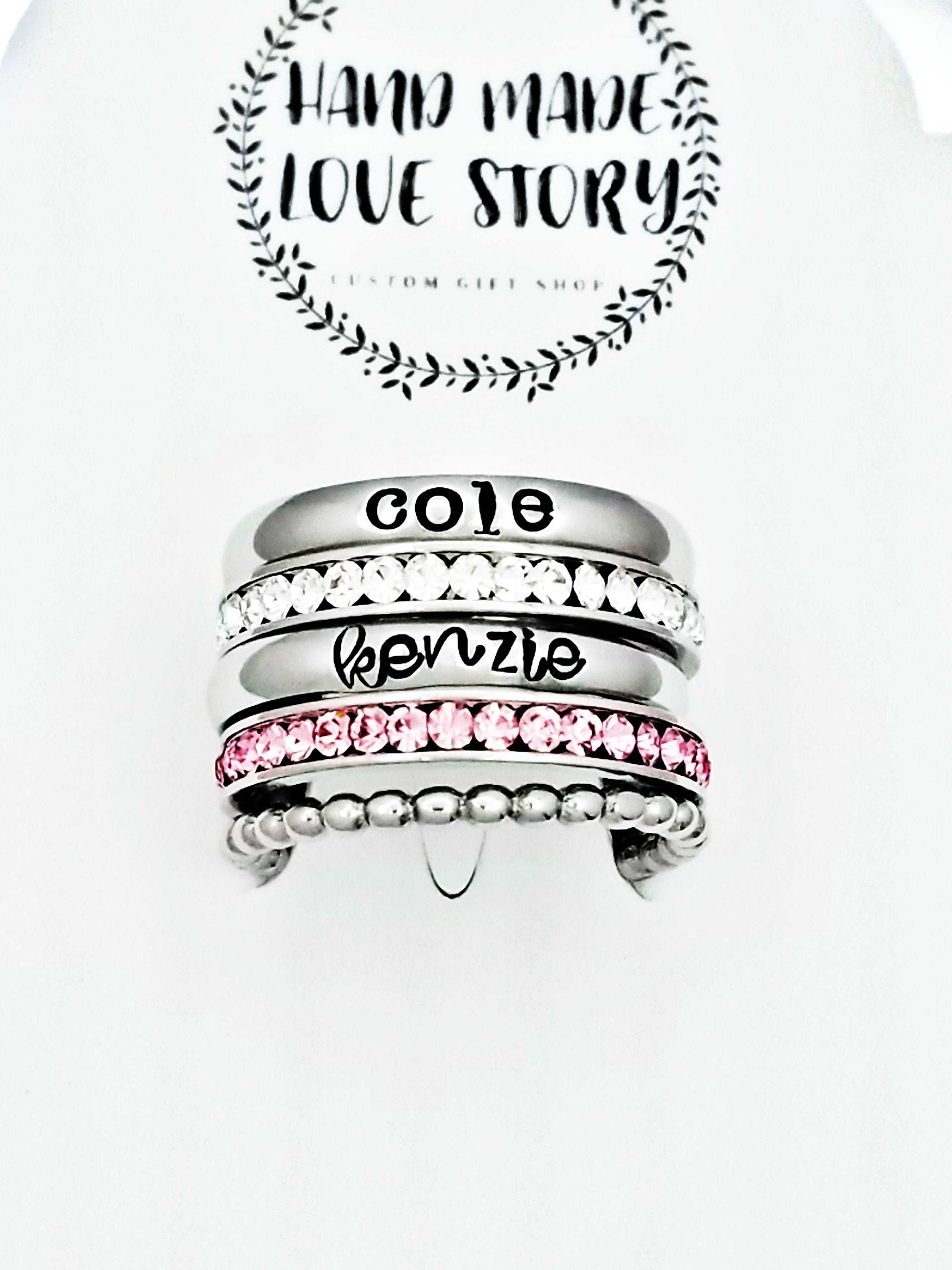 Baseball Mom Jewelry, All Star Mom, Boy Mom Gift, Baseball Player Ring, Sports Jewelry, Sports Mom Gift, Stacking Name Rings, Team Mom Gift