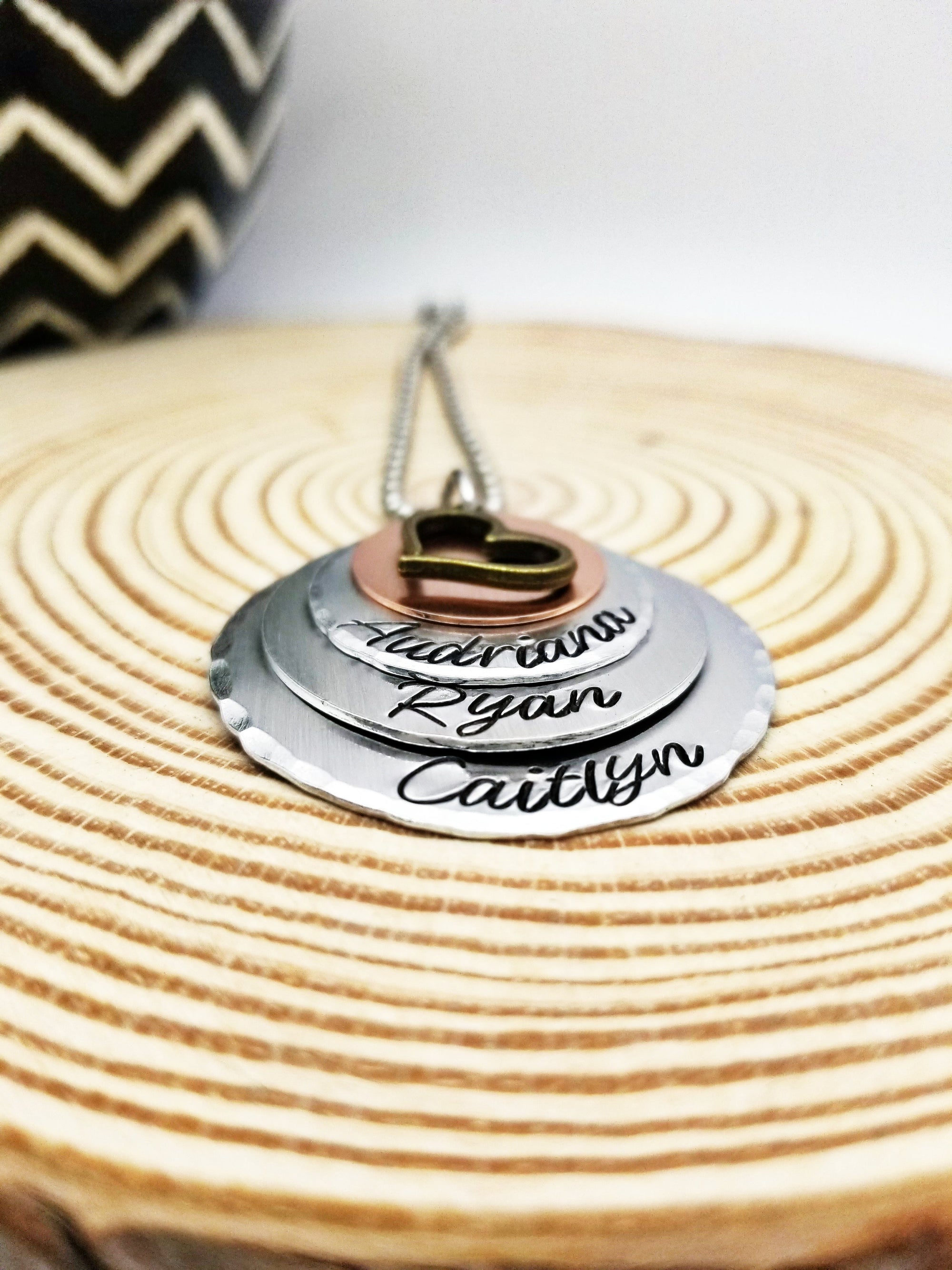 Stacked Mother's Necklace, Mother Necklace, Mom Necklace, Children's Names, Grandmother Necklace
