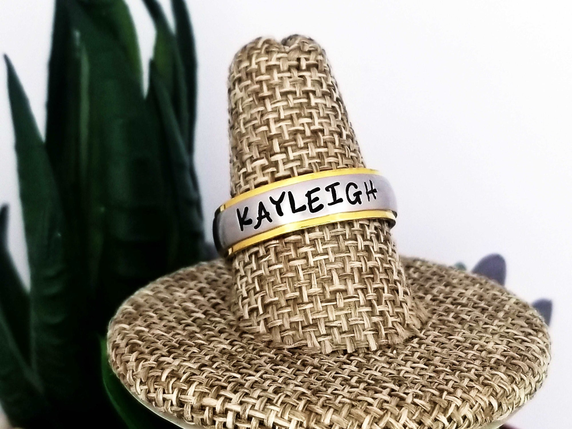 Custom Date Ring, Stainless Steel Name Ring, Custom Hand Stamped Rings, Stainless Ring, Gifts for her, Gift for him