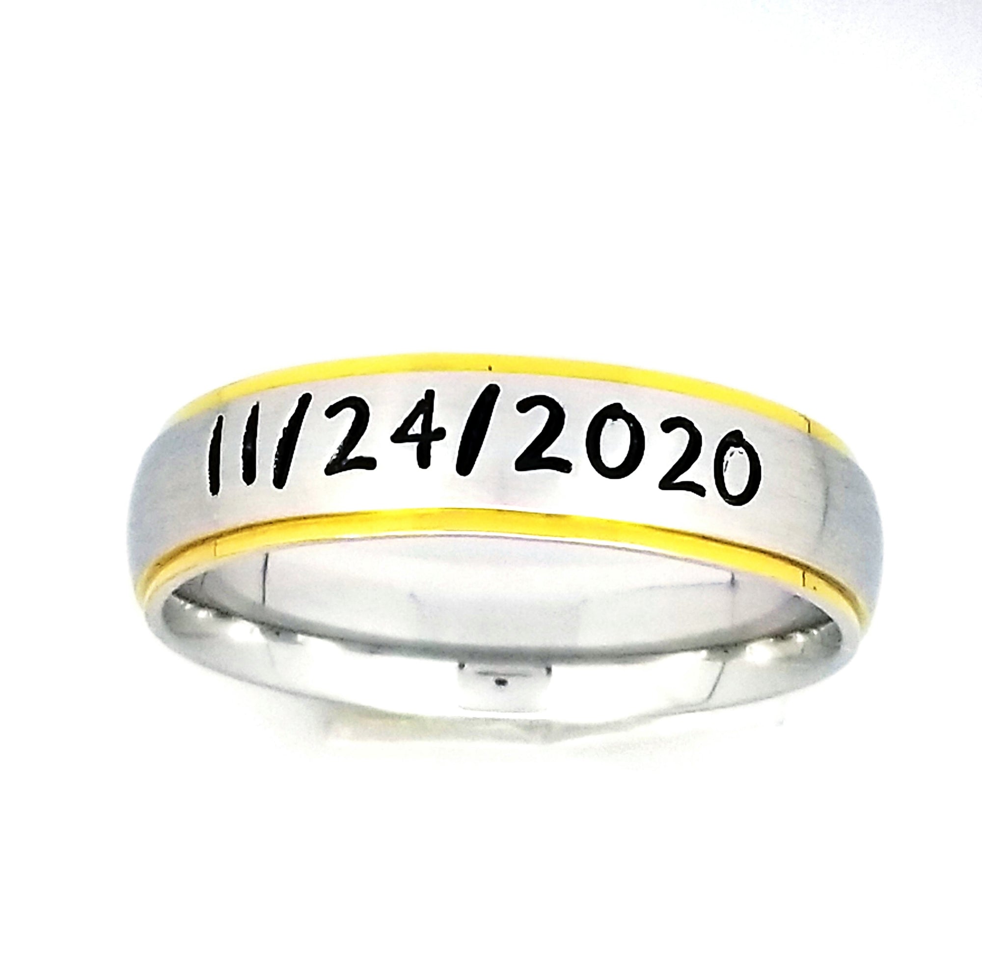 Custom Ring, Stainless Steel Name Ring, Custom Hand Stamped Rings, Stainless Ring, Gifts for her, Gift for him