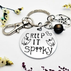 Creep It Spooky Keychain, Halloween Keychain