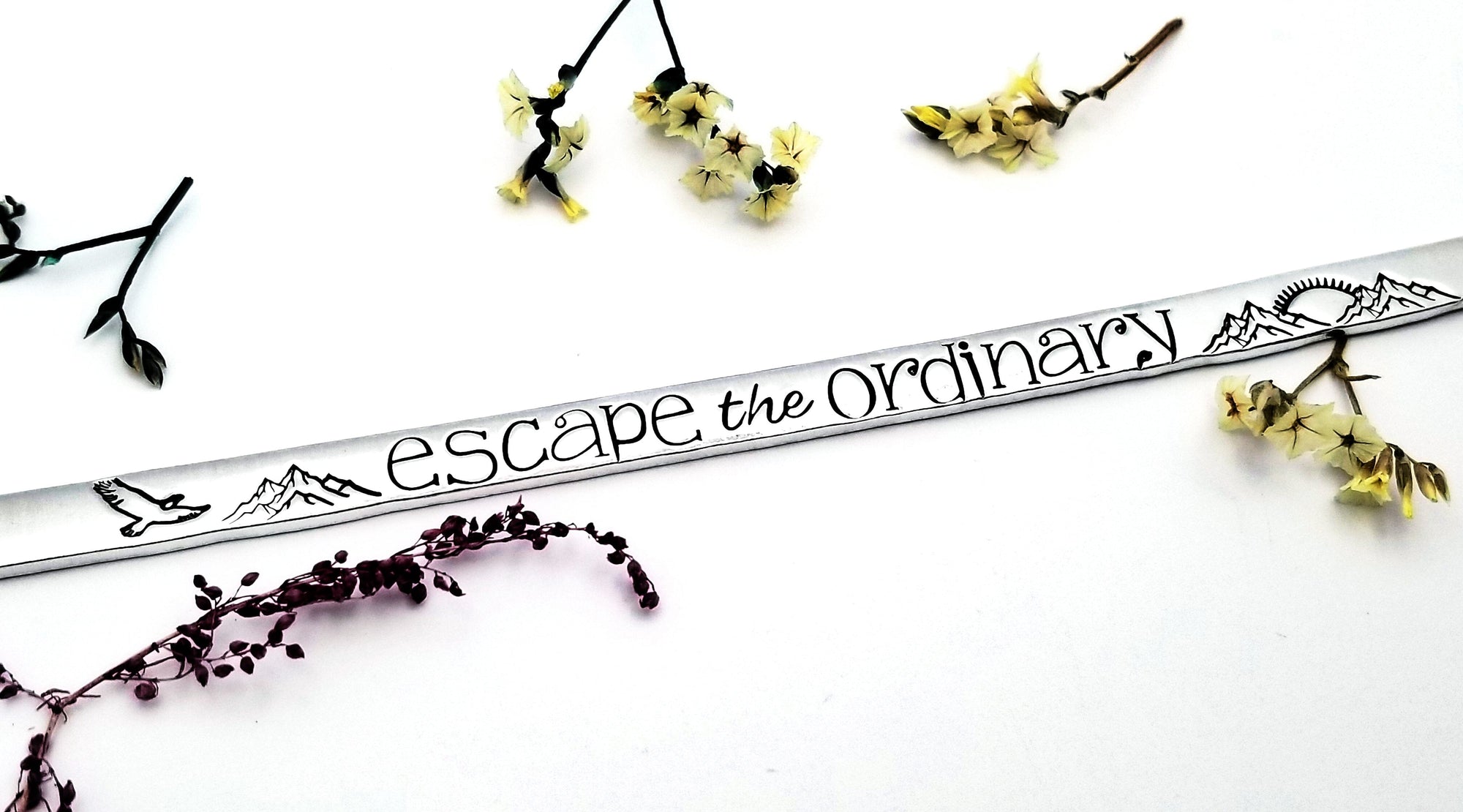 Escape the Ordinary Bracelet Cuff, Custom Cuff, Unique Bracelet, Wanderlust, Those Who Wander