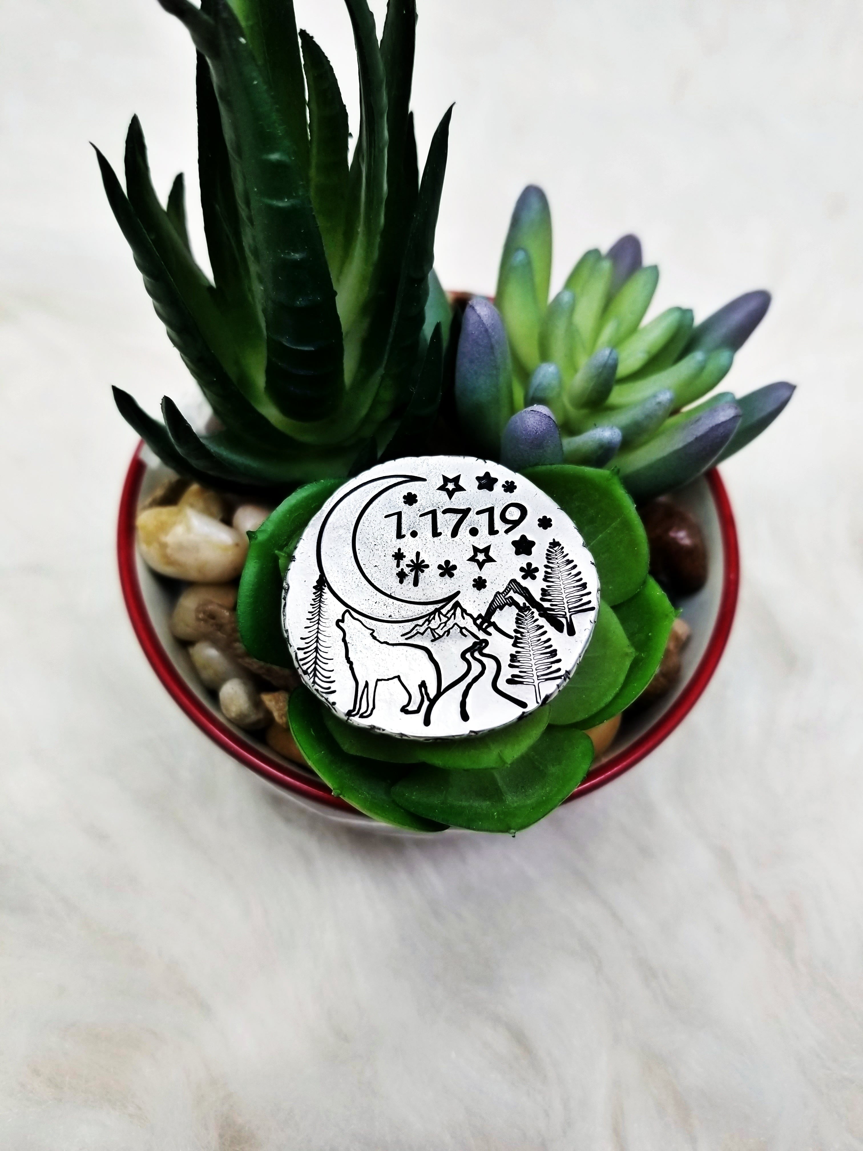 Sober Date Coin, Sobriety Birth Day Gift, Sobriety Reminder Coin, Affirmation Coin, One Day At a Time, AA Coin, NA Coin