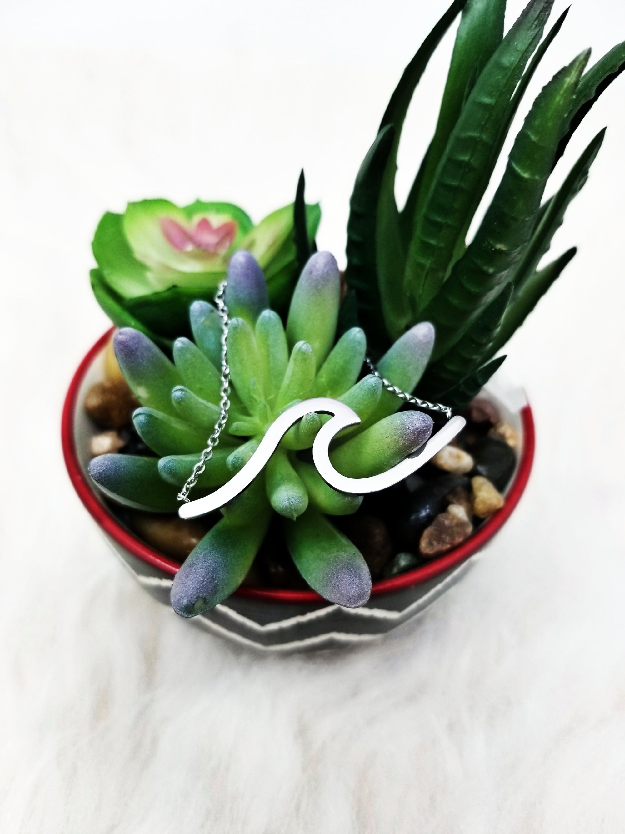 Waves Necklace, Beach Lover Necklace, Wave Jewelry, Wave Ring, Beach Collection