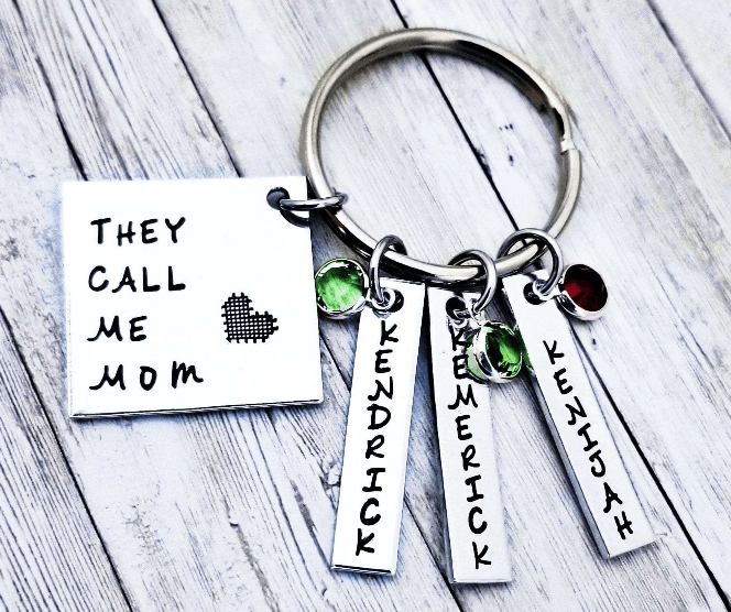 They Call Me Mom, Mom Keychains, Mom Gift, Gift from the kids, Mothers day, Mothers Gift, Mama Gift, Mother Gift, Gift from kids, Custom mom