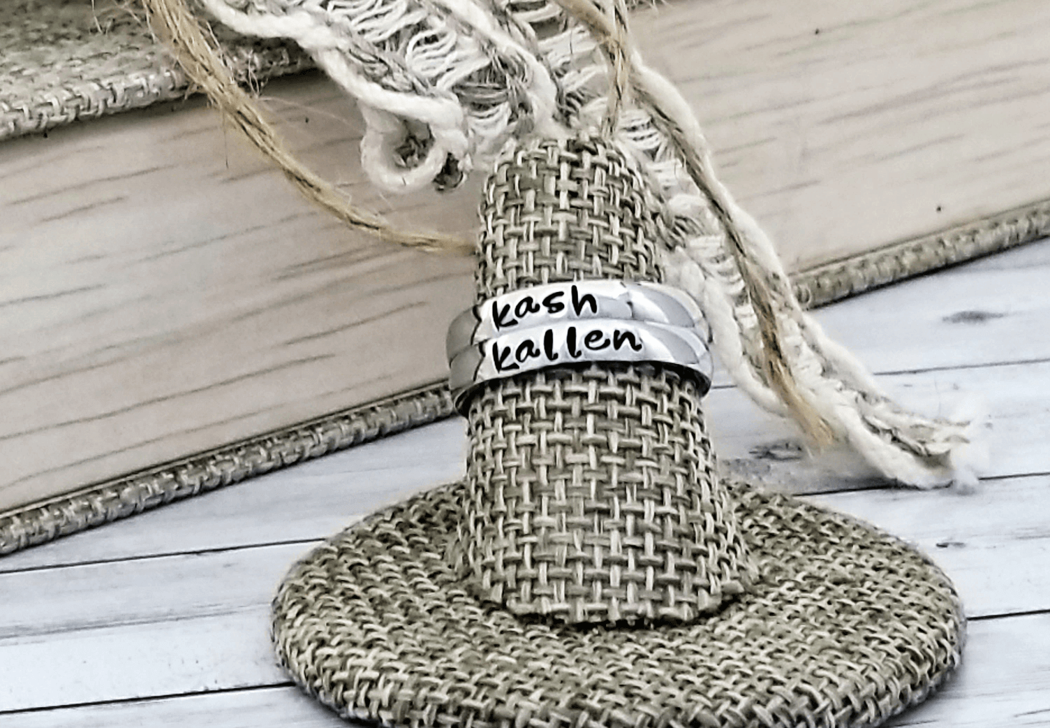 Stackable Name Rings, Eternity rings, Stainless Steel Ring, Matching Rings, Name Rings, Comfort Fit