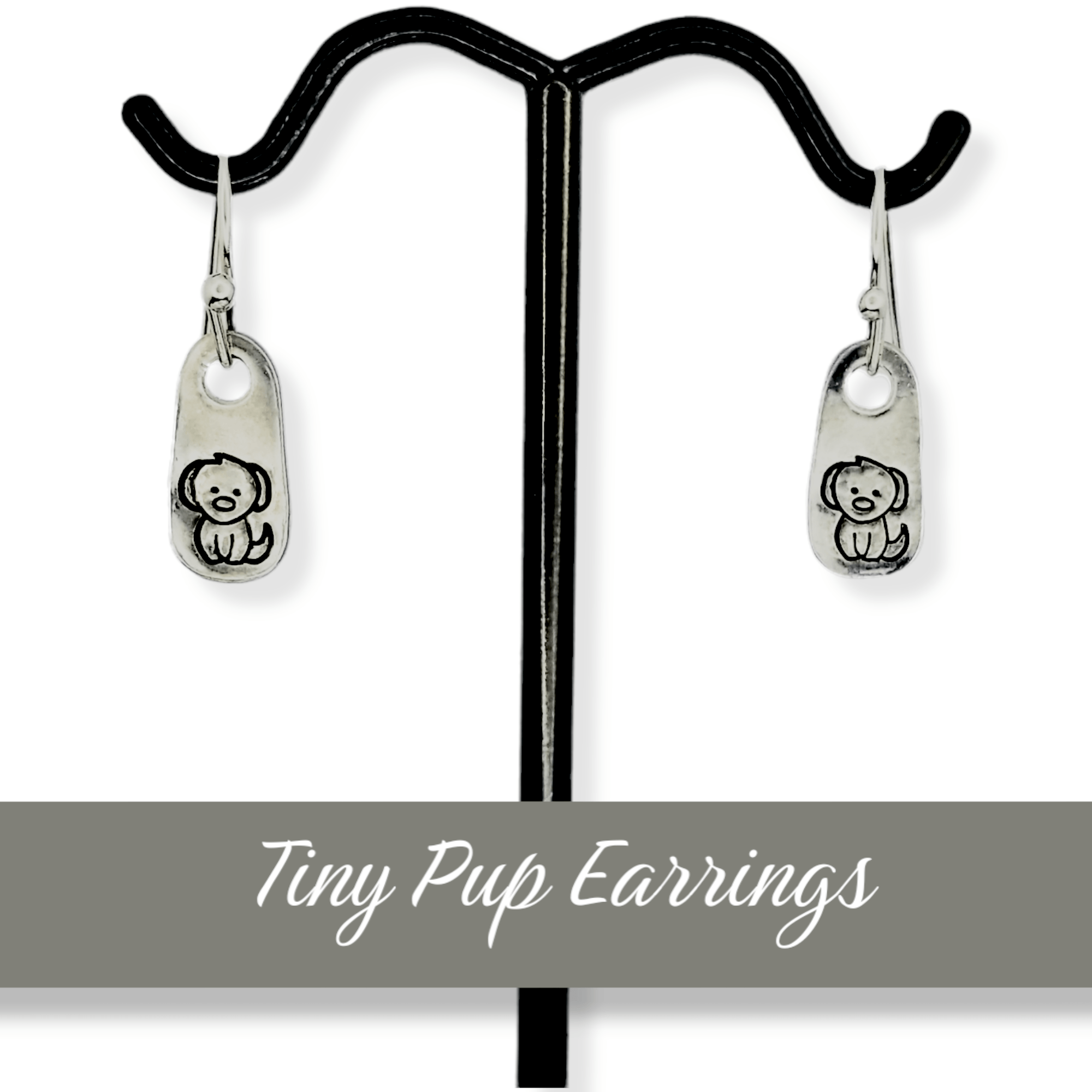 Tiny Dog Earrings, Hypoallergenic Jewelry, Dog Mom Earrings, Puppy Earrings, Rescue Dog Jewelry, Cute earrings, Cute Puppy, Trending jewelry