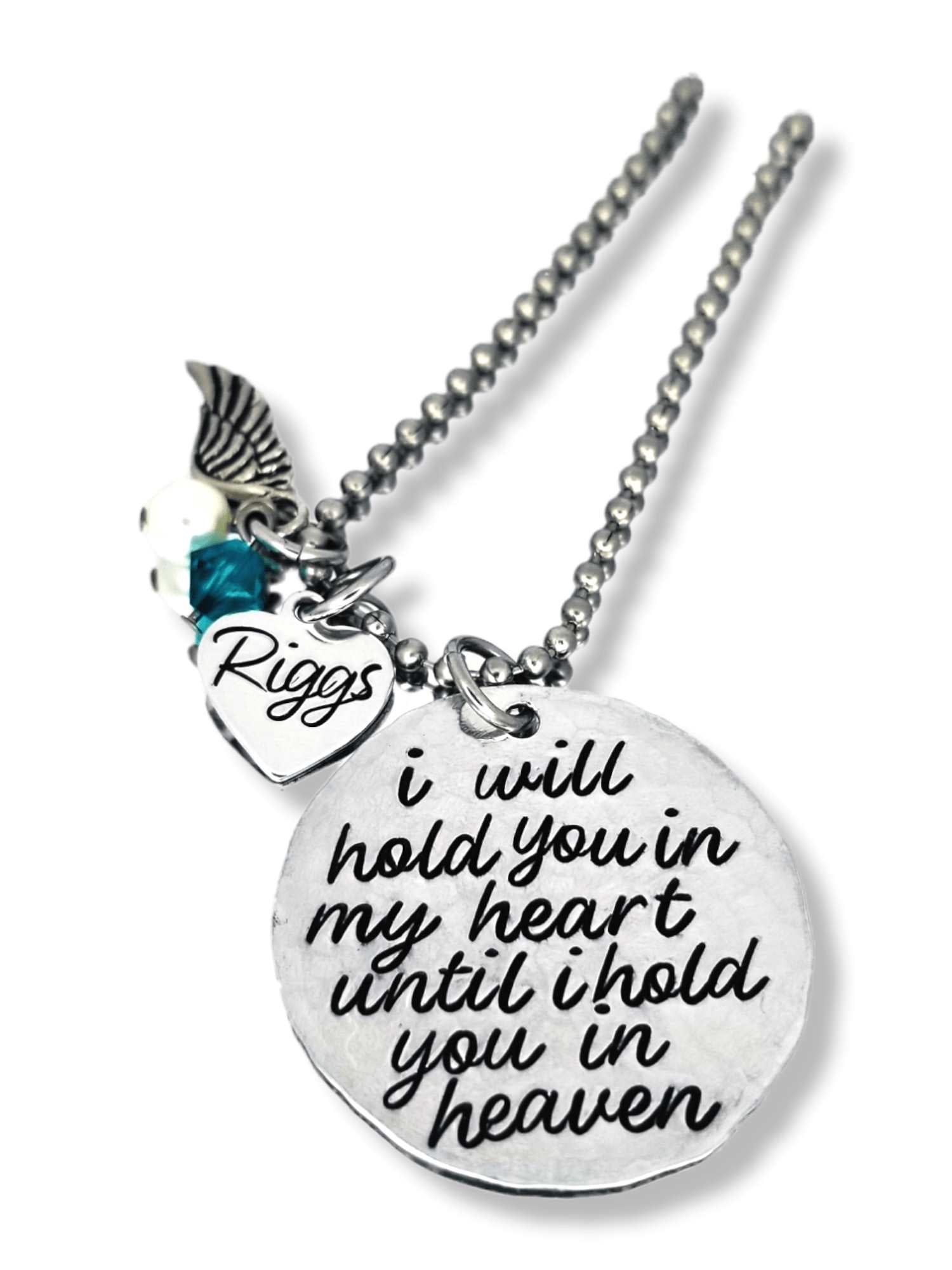 Hold You In My Heart, Memorial Necklace, Infant Loss, Child Loss, Miscarriage, Still Birth, Lost
