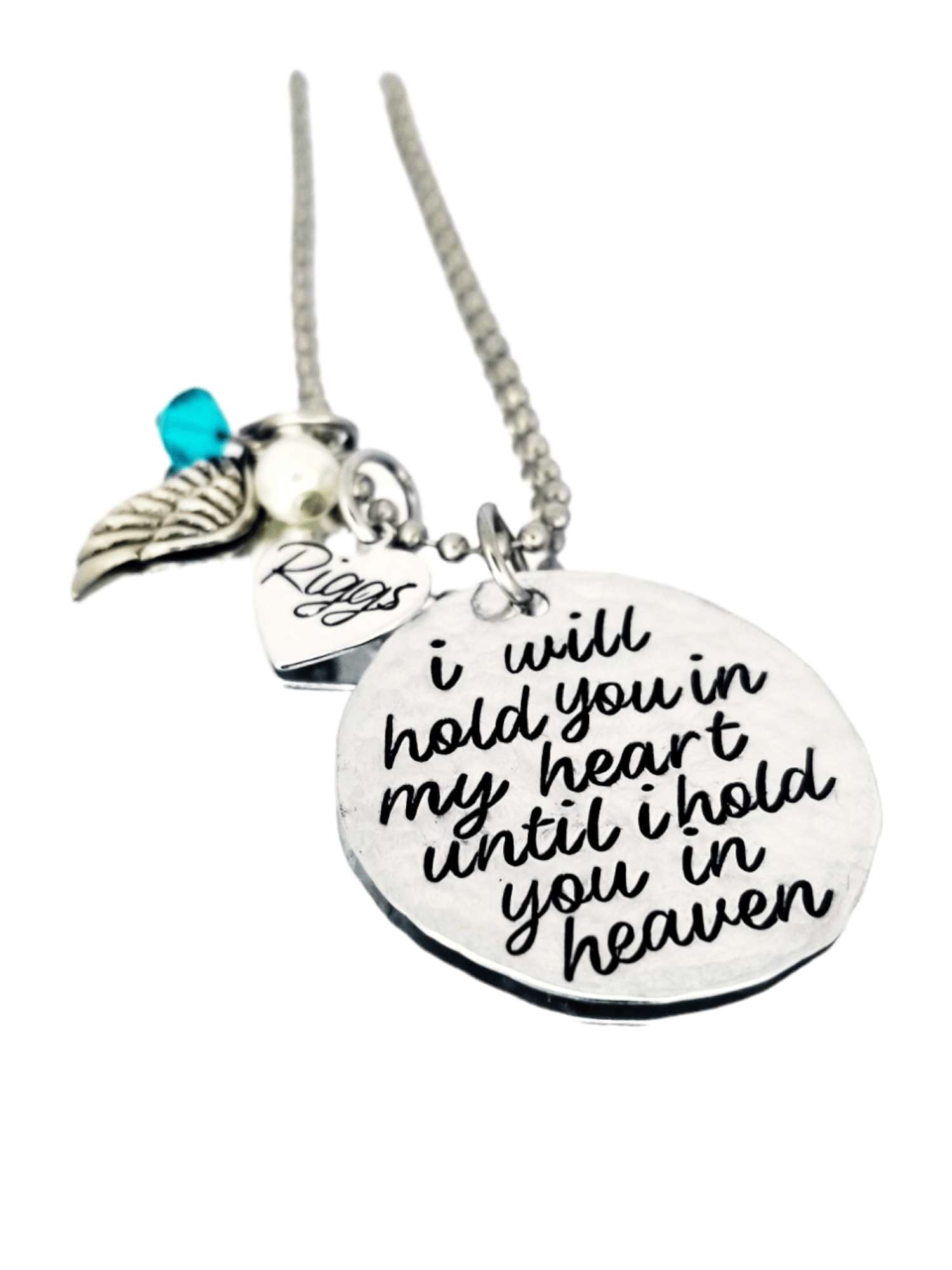 Hold You In My Heart, Memorial Necklace, Infant Loss, Child Loss, Miscarriage, Still Birth, Lost