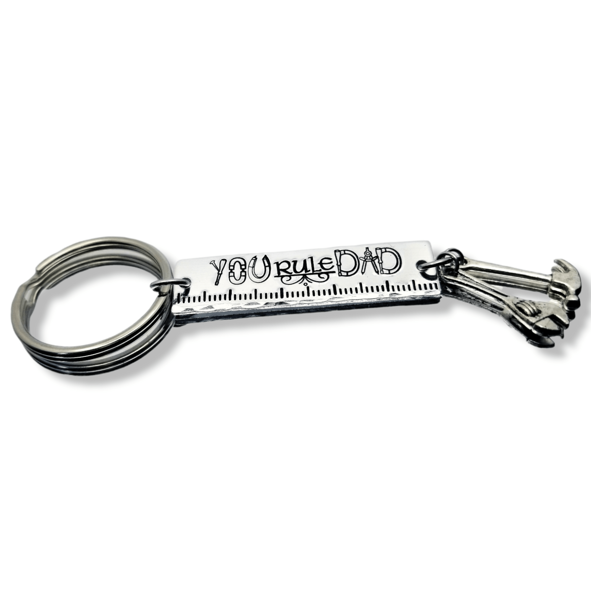 You Rule Dad, Father's Day Gift, Custom Gift for Dad, Fathers Keychain, Fathers Keyring, Father's Day Gift, Best Father, Handyman Gift, Father's Day Gift from Kids