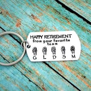 Retirement Gift, Coworker Gift, Relocation Gift, Office Coworker, Employee Gift, Keychains, HandmadeLoveStories, HandmadeLoveStories , [Handmade_Love_Stories], [Hand_Stamped_Jewelry], [Etsy_Stamped_Jewelry], [Etsy_Jewelry]