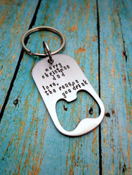 Merry Christmas Dad, Father Gift, Father's Bottle Opener Keychain, Dad Gift, Gift for Dad, Dad Ch, Bottle Openers, HandmadeLoveStories, HandmadeLoveStories , [Handmade_Love_Stories], [Hand_Stamped_Jewelry], [Etsy_Stamped_Jewelry], [Etsy_Jewelry]