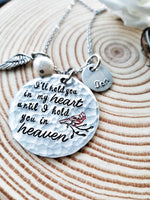 Memorial Necklace, Remembrance Jewelry, Grieving Gift, Hold You In My Heart, Infant Loss, Child Loss, Miscarriage, Still Birth, Lost