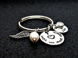 Until We Meet Again Memorial Keychain, Carry You With Me, Remembrance Jewelry, Hold You In My Heart, Hold You In Heaven