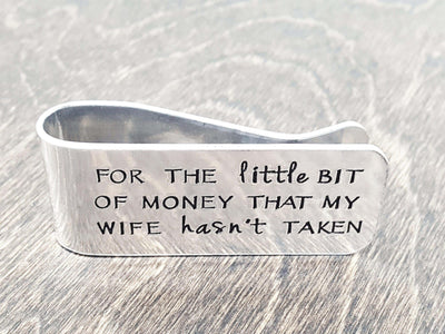 Husband's Money Clip, Husband Gift, Custom Money Clip, Funny Gift, Fathers Day Gift, Gift for Husband, Money Clips, HandmadeLoveStories, HandmadeLoveStories , [Handmade_Love_Stories], [Hand_Stamped_Jewelry], [Etsy_Stamped_Jewelry], [Etsy_Jewelry]