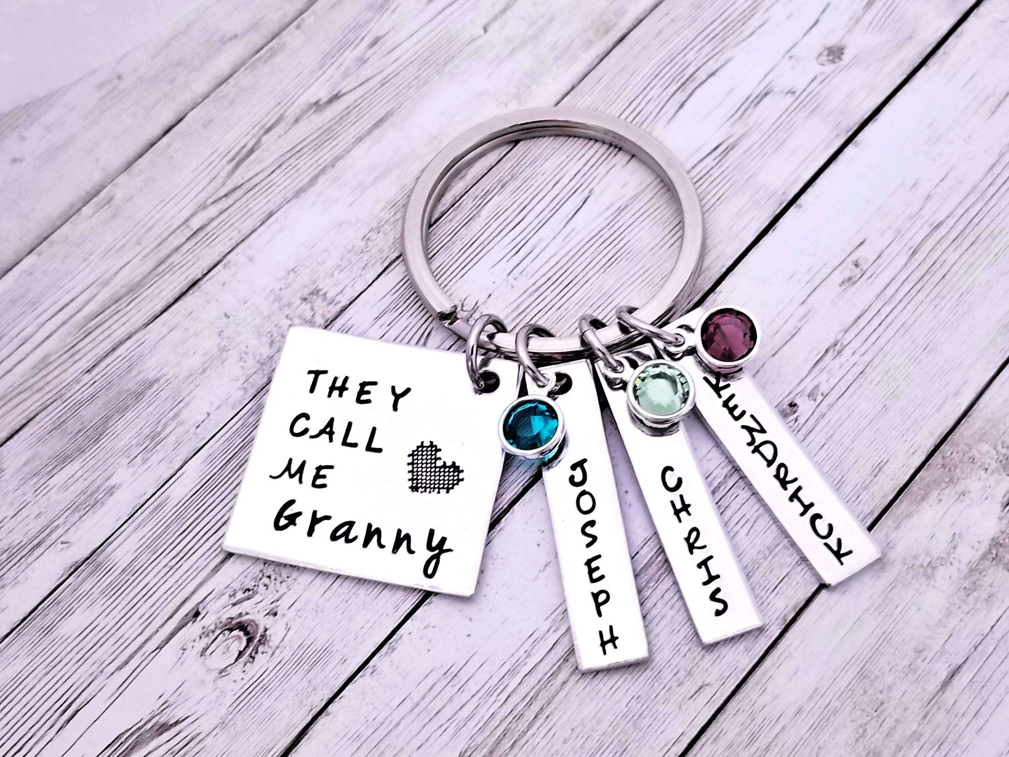 They Call Me Granny, Grandma Keychains, Grandmother Gift, Gift from the kids, Mothers day, Grandmothers Gift, Grandma Gift, Granny Gift