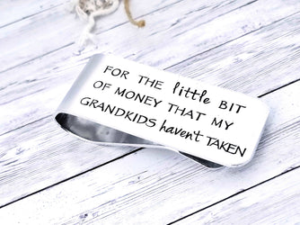 Grandfather's Money Clip, Custom Money Clip, Funny Papa Gift #1 Papa, Fathers Day Gift, Gift for Dad