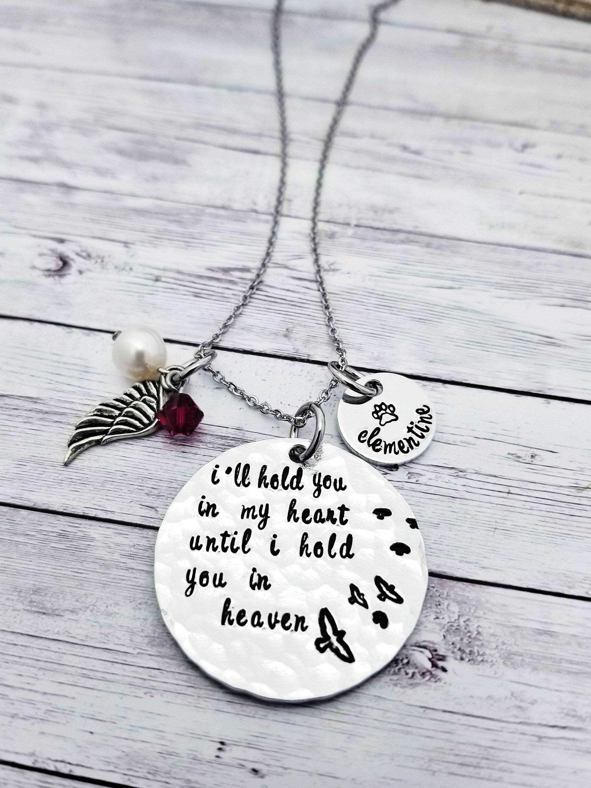 Hold You In My Heart, Memorial Necklace, Infant Loss, Child Loss, Miscarriage, Still Birth, Lost