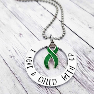 I Love a Child With CP Necklace, Cerebral Palsy Awareness, Cerebral Palsy Jewelry, CP Jewelry