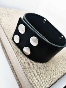 Custom Leather Cuff, Gift for him, Custom Leather Cuff, Inspirational Bracelet Cuff, Valentine's Leather Cuff