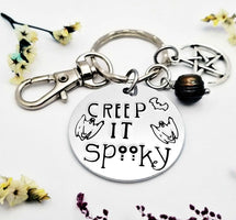 Creep It Spooky Keychain, Halloween Keychain