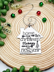 Crazy Family Christmas Ornament, Handmade Ornament, Personalized Christmas Ornament, Funny Ornament Gift