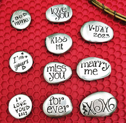 Valentine's Day 2023, First Valentine's Gift, Pocket Pebble, Conversation Hearts, Pocket Stone