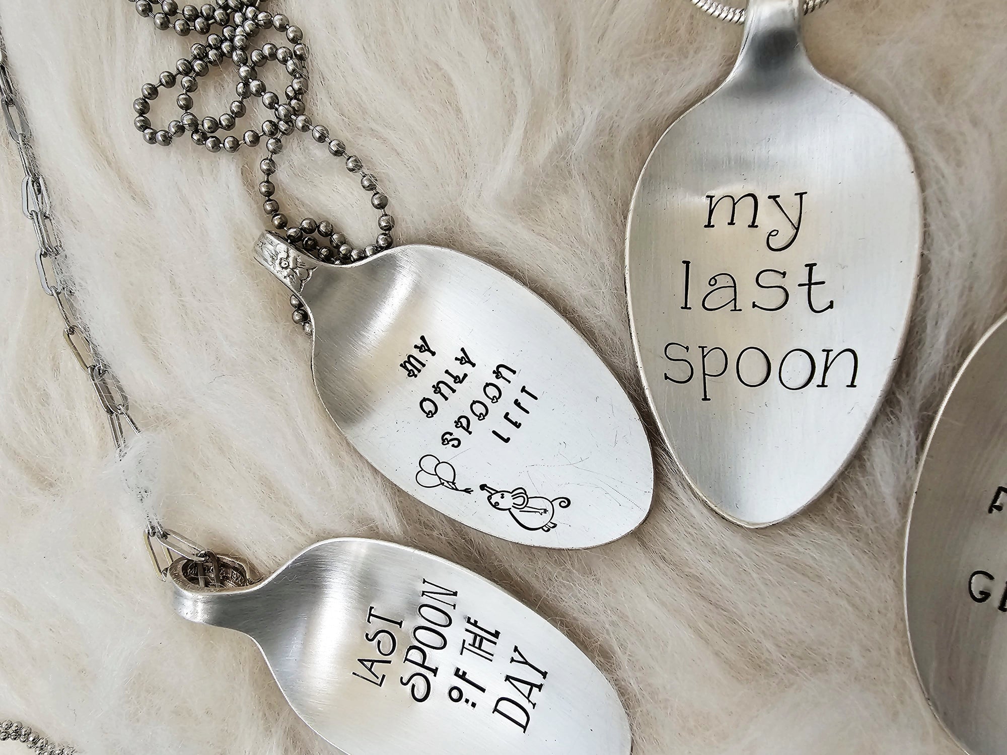 Spoonie Necklace, Vintage Flatware necklace, Spoon Theory, Spoon Necklace