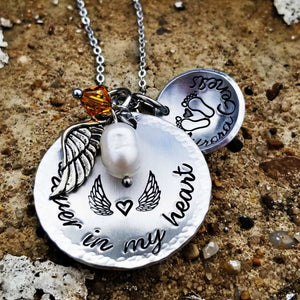 Memorial necklace for son deals
